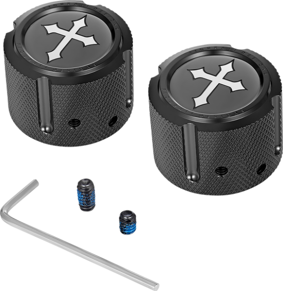 Front Axle Nut Cover Black, 3, nordicamoto.ro