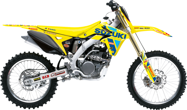 Blackbird Racing Replica Team Suzuki Ksrt 2022 Graphics Kit With Seat Cover Yellow, Blue, 5, nordicamoto.ro