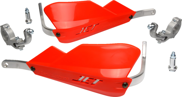 Jet Handguards For Tapered Handlebar Red, 1, nordicamoto.ro