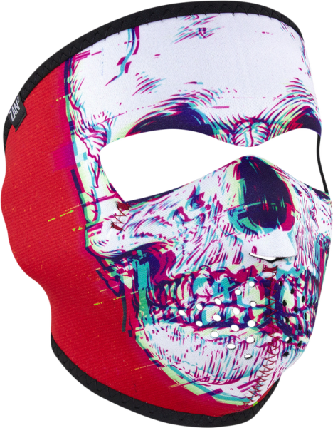 Zan Headgear neoprén teljes arcot fedő „Glitch Skull” maszk, 1, nordicamoto.ro