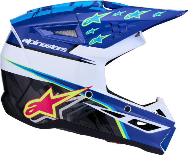 Alpinestars SM3 Falcon gyermek sisak, kék/fekete/rózsaszín, L-es méret, 2, nordicamoto.ro