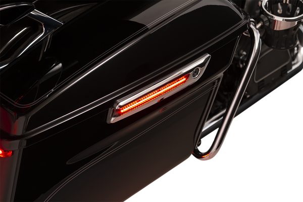 Led Saddlebag Hinge Covers Silver, 1, nordicamoto.ro