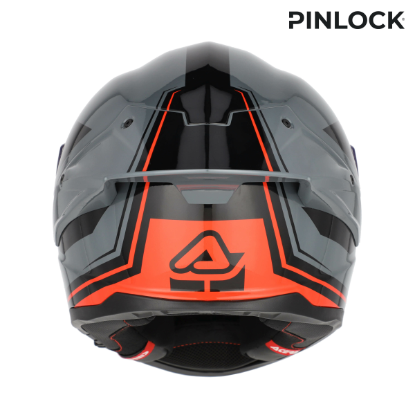 Acerbis Tarmak-X teljes arcú sisak, szürke/piros, M-es méret, 8, nordicamoto.ro