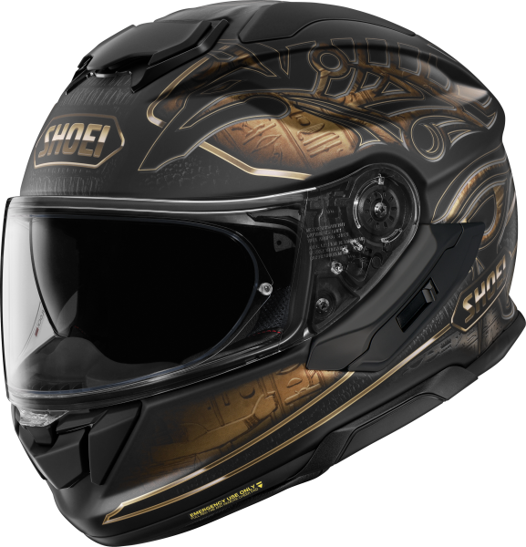SHOEI GT-AIR3 NILE TC-9 teljes arcú sisak, fekete/matt barna, M-es méret, 1, nordicamoto.ro