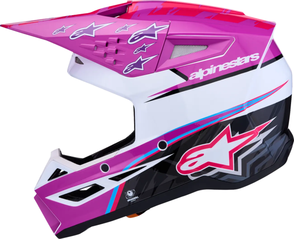 Alpinestars SM3 Falcon sisak, lila/fehér/rózsaszín, XS, 3, nordicamoto.ro