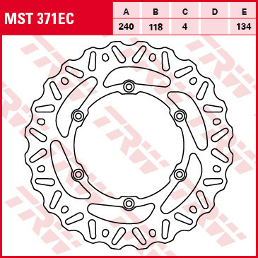 Disc frana spate TRW SUZUKI RM 125/250 '07-'12/ DRZ 400 SM '05-'08, 1, nordicamoto.ro
