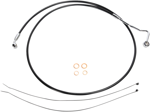 Xr Stainless Upper Brake Line Black, Chrome Standard, 1, nordicamoto.ro