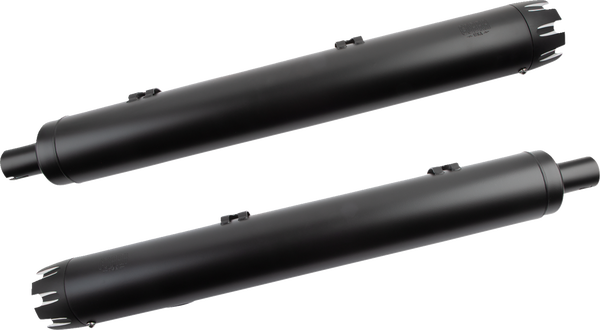 Dual Cut Slip-on Mufflers Black, 2, nordicamoto.ro