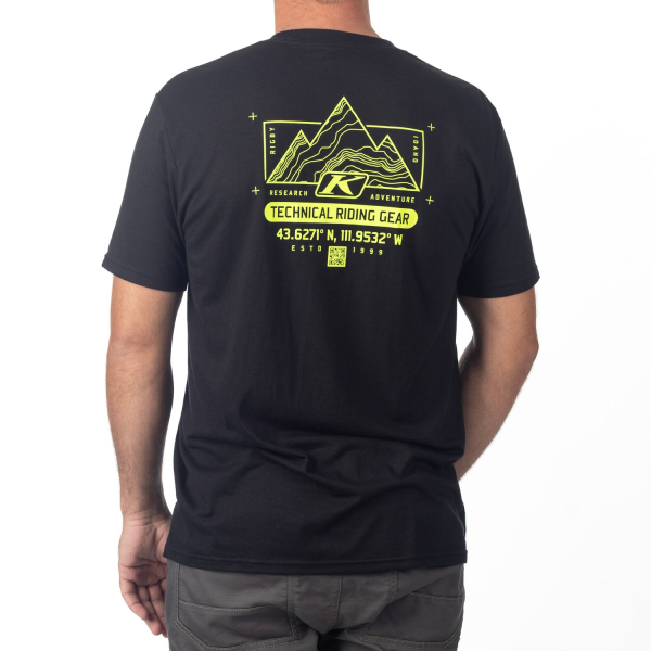 Klim Destination Tri-blend fekete póló – Hi-Vis, 13, nordicamoto.ro