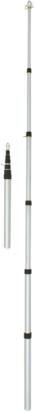 Telescoping Flag Pole Silver, 1, nordicamoto.ro