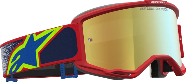 Alpinestars Vision 5 Drag védőszemüveg – piros/kék/színezett lencse, 3, nordicamoto.ro