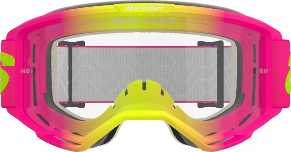 Alpinestars Vision 5 Wordmark sárga/rózsaszín szemüveg, 4, nordicamoto.ro