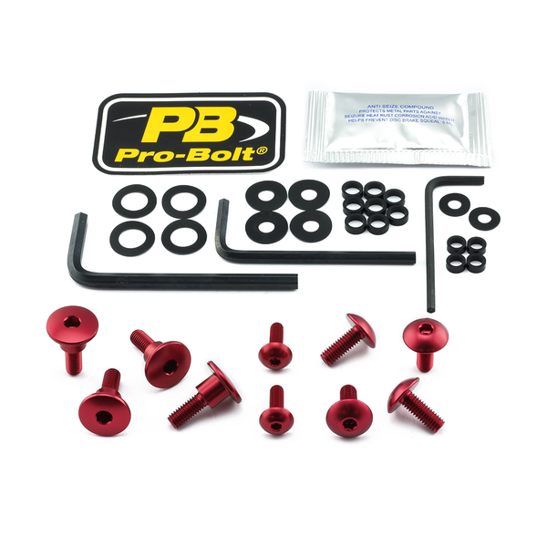 Fairing Bolt Kit For Kawasaki Red, 1, nordicamoto.ro