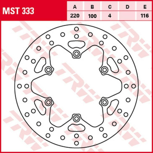 Disc frana spate TRW KAWASAKI KX 125/250 '89 -'02/ KLX 300R '97 -'03/ KX 500 '90 -'04, 1, nordicamoto.ro