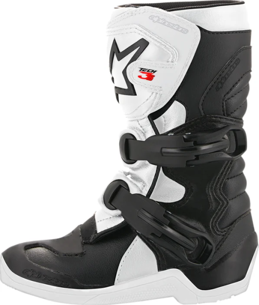 Cizme Copii Alpinestar Tech 3S Black White 38, 4, nordicamoto.ro