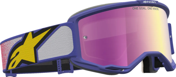 Alpinestars Vision 5 Drag vörös/lila/színezett lencsés védőszemüveg, 3, nordicamoto.ro