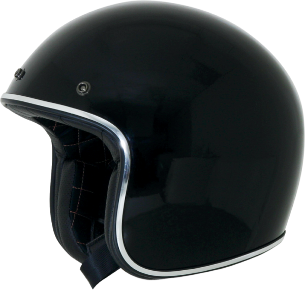 Fx-76 Vintage Helmet Gloss Black-chrome TrimBlack  M, 1, nordicamoto.ro