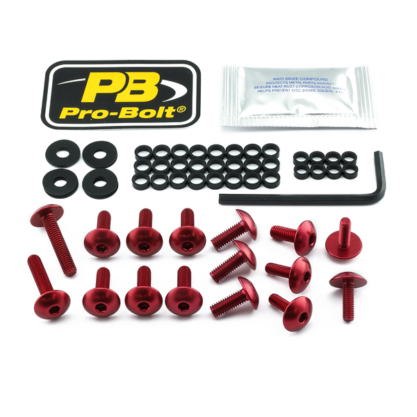 Fairing Bolt Kit For Yamaha Red, 1, nordicamoto.ro
