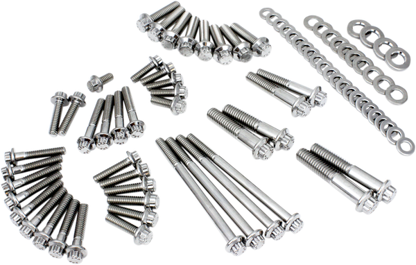 12-point Engine Fastener Kit Silver, 1, nordicamoto.ro