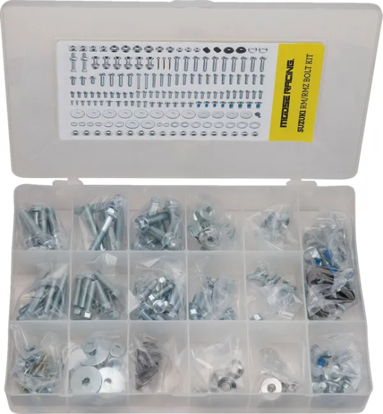MOOSE RACING M1 Rm-rmz Bolt Kit Gray, Silver, 1, nordicamoto.ro