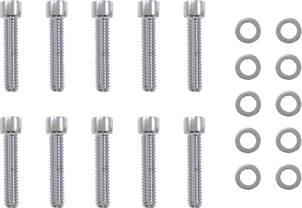 Bolt Kit Chrome, Polished, 2, nordicamoto.ro