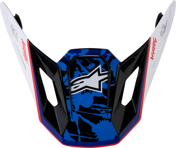 Alpinestars SM7 sisak, fehér/kék/piros, 1, nordicamoto.ro