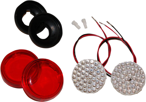 Rear Red Led Turn Signal Insert Kit Red, 1, nordicamoto.ro
