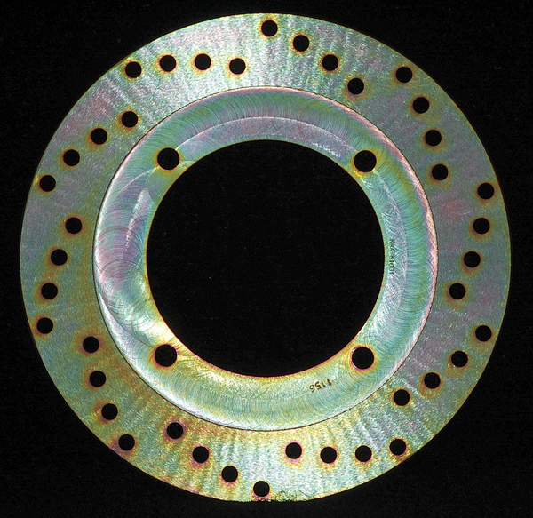 Round Hpsr Solid Brake Rotor Gold, Stainless Steel, Zinc, 1, nordicamoto.ro