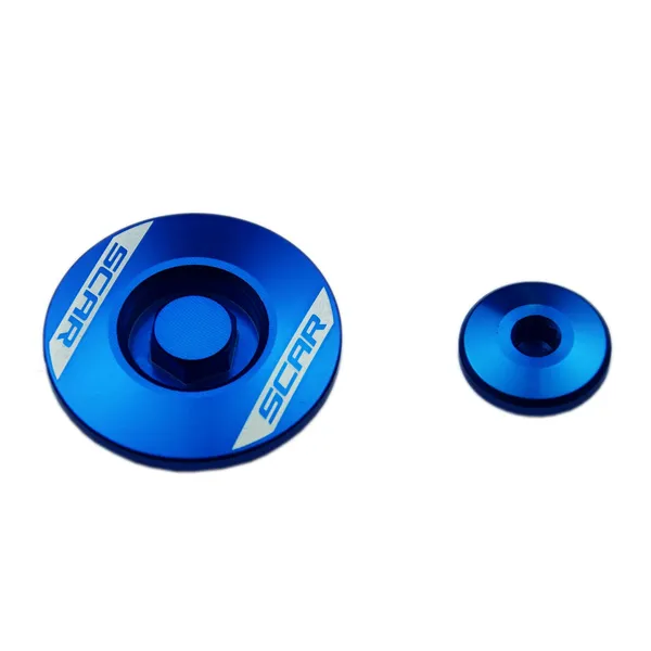 Engine Plug Blue, Anodized, 1, nordicamoto.ro