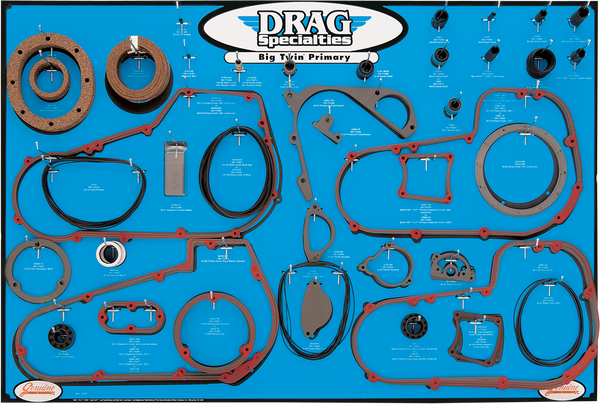 Display,gasket, Big Twin Black, Blue, White, 1, nordicamoto.ro