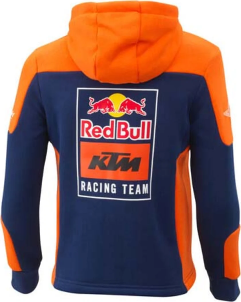 KTM Replica Team Zip gyerek kapucnis pulóver, narancssárga/tengerészkék, 116-os méret / 5–6 éves, 2, nordicamoto.ro