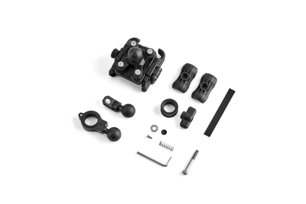 SUPORT TELEFON MOTO CFMOTO CU AMORTIZARE VIBRAȚII – NEGRU, 3, nordicamoto.ro