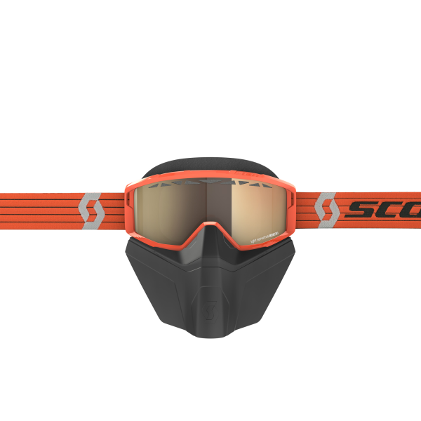 Scott Goggle Primal Safari Facemask LS orange/grey light sensitive bronze ch, 2, nordicamoto.ro