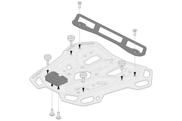Kit adaptor SW-Motech pentru Adventure Racks Negru GPT0015235800B, 4, nordicamoto.ro
