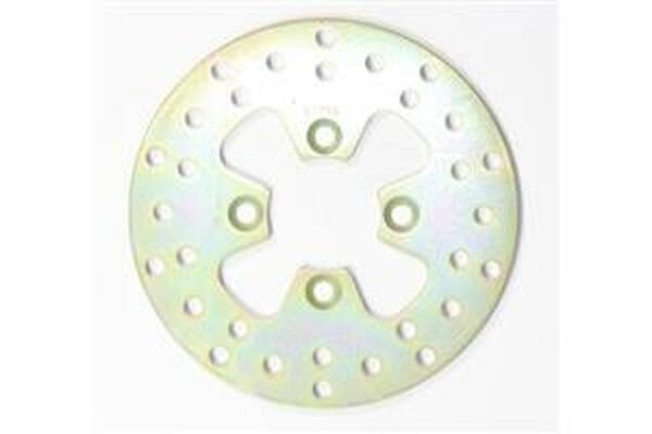 Round D-series Fixed Offroad Brake Rotor Gold, Polished Steel, Zinc, 1, nordicamoto.ro