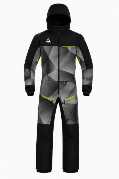 AMOQ Concept Monosuit Insulated Black/Grey/Hivis Yellow, L, 1, nordicamoto.ro