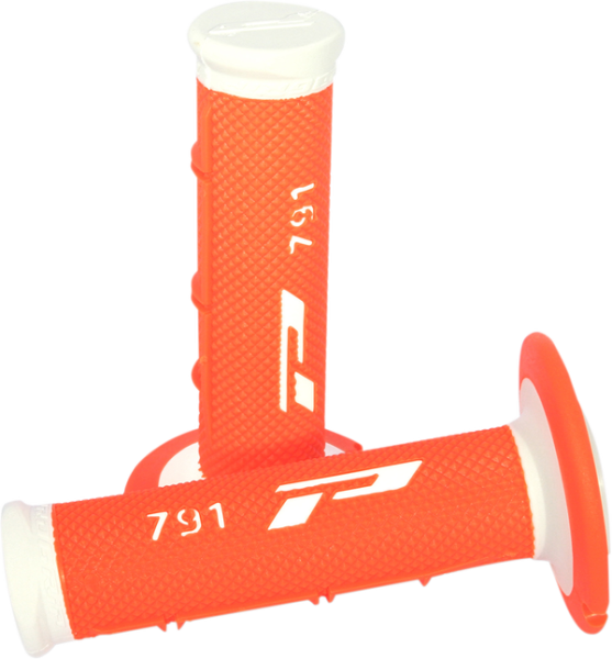 Triple Density 791 Grips Fluorescent Orange, White, 1, nordicamoto.ro