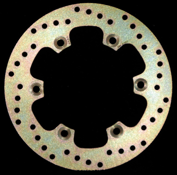 Round Hpsr Solid Brake Rotor Gold, Stainless Steel, Zinc, 1, nordicamoto.ro