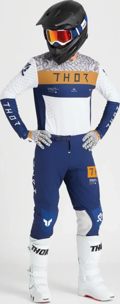 Manusi THOR Sportmode Bravo White/Gray/Blue S, 6, nordicamoto.ro