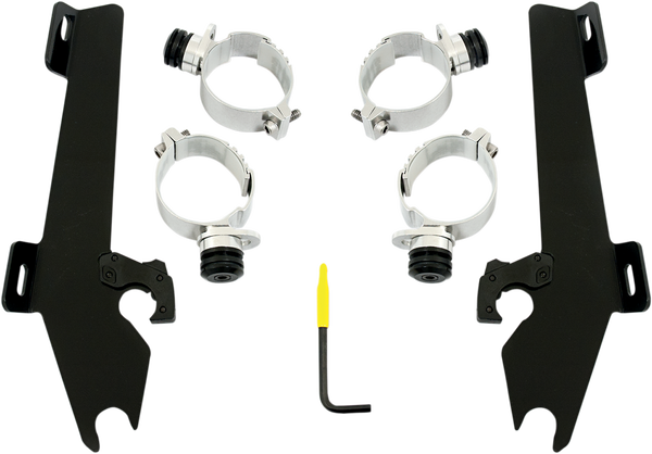 Fats/slim Windshield Trigger-lock Complete Mount Kit Black, 1, nordicamoto.ro