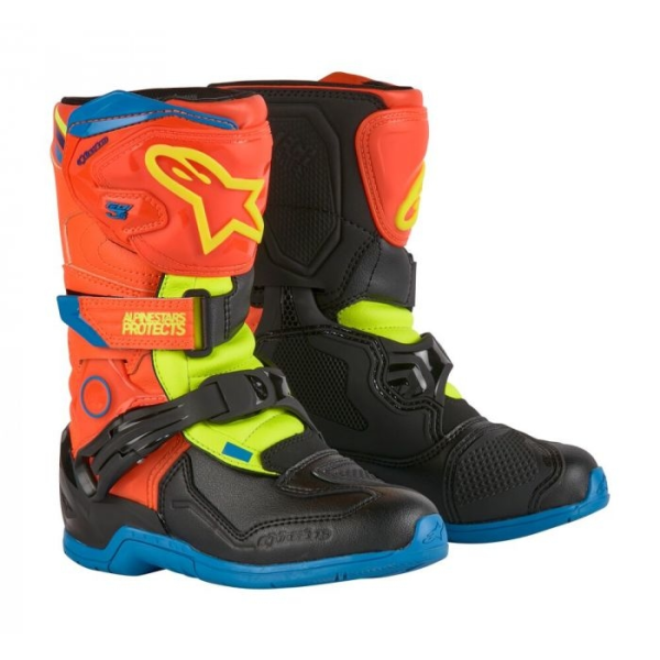 Alpinestars Tech 3s gyermekcsizma – narancssárga/kék/sárga, 42-es méret, 3, nordicamoto.ro