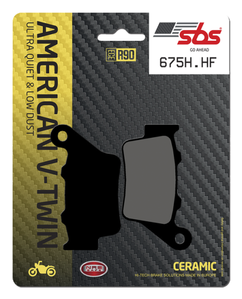 Hf Street Ceramic Organic Brake Pads, 1, nordicamoto.ro