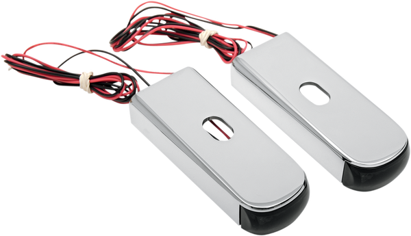 Fender Strut Led Marker Lights Chrome, 2, nordicamoto.ro