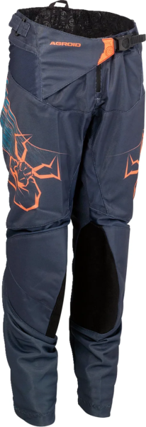 Youth Agroid Pants Blue, Orange 28, 1, nordicamoto.ro