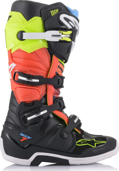 Cizme Alpinestars Tech 7 Black/Red/Yellow 12, 7, nordicamoto.ro