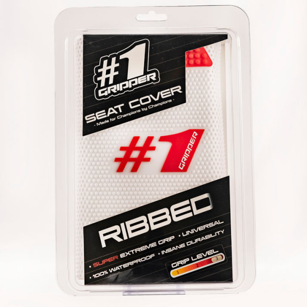 ONEGRIPPER RIBBED univerzális üléshuzat, fehér/piros – enduro és motocross, 2, nordicamoto.ro