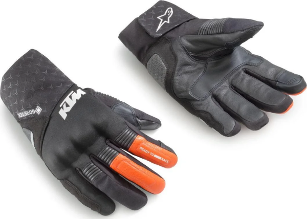 KTM Elemental II GTX kesztyű – szürke/narancs/fekete – L/10-es méret, 1, nordicamoto.ro