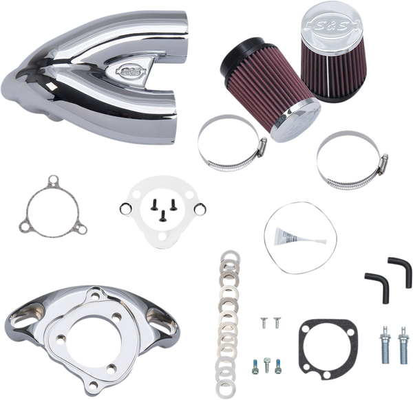 Tuned Induction Air Cleaner Silver, 1, nordicamoto.ro