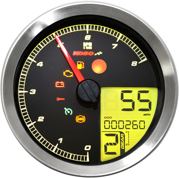 Hd-04 Speedometer/tachometer Black, 1, nordicamoto.ro