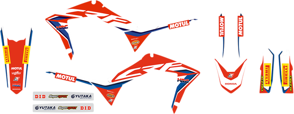 Replica Team Graphic Kits With Seat Covers Blue, Red, White, 1, nordicamoto.ro